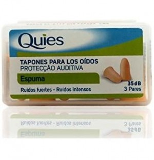 Резиновые затычки для ушей - Quies (6 шт. телесного цвета)