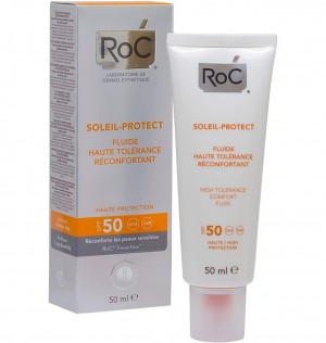 Roc Soleil Protect Dermo-Calm Fluid - High Tolerance Spf 50 (1 бутылка 50 мл)