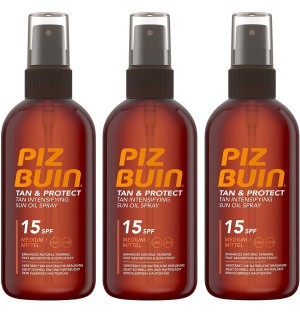Piz Buin Fps 15 Medium Protection - масло-спрей для ускорения загара (1 бутылка 150 мл)