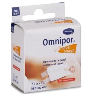 Гипоаллергенная лента - Omnipor Paper (1 шт. 5 M X 2,5 см)