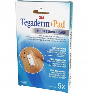 Стерильная повязка Tegaderm Pad 5 шт, 7,2 см X 5 см. - 3M