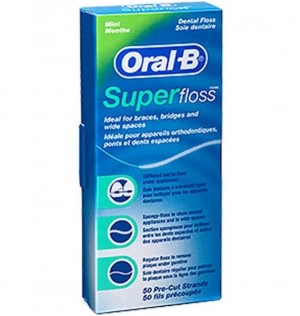 Oral-B Superfloss - зубная нить (мята 50 шт.)