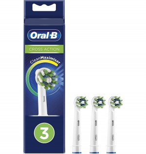 Сменная электрическая зубная щетка - Oral-B Cross Action Eb50Rb (3 насадки)