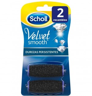 Scholl Velvet Smooth - Diamond Crystals Electronic File Refill Persistent Hardness (2 U Refill)
