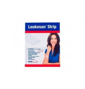 Leukosan Strip - стерильный кожный шов (полоса 38 мм X 6 мм 12 полос)