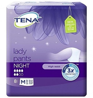 Впитывающие подушечки для легкого недержания мочи - Tena Lady Pants Night (8 шт. среднего размера)