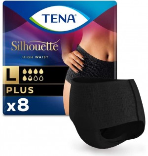 Впитывающая прокладка при недержании мочи - Tena Silhouette High Waist Panty Black (8 шт. размер G)
