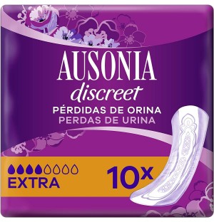 Очень легкие впитывающие подушечки при недержании мочи - Ausonia Discreet Extra (10 шт.)