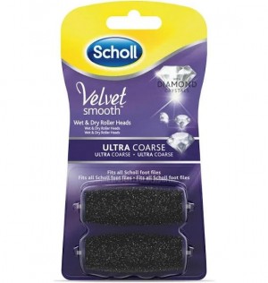 Scholl Velvet Smooth - сменные пилочки для ногтей с алмазными кристаллами (2 шт. экстремальной твердости)
