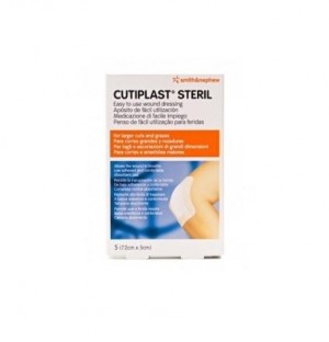 Cutiplast - стерильный пластырь (5 штук 7,2 см X 5 см)