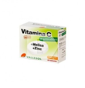 Валлесол Витамин С Защита + Мелисса + Цинк (24 жевательные таблетки)