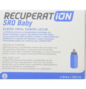 Рекуперат-ионная оральная сыворотка S.R.O. Baby (2 брикета по 250 мл со вкусом молока)