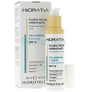 Hidrotelial Hidratia Normal/ Combination Skin - Увлажняющий флюид для лица (1 бутылка 50 мл)