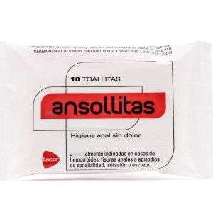 Салфетки для анальной гигиены Ansollitas (10 салфеток)