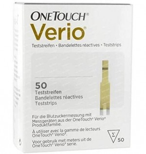 Тест-полоски для определения уровня глюкозы в крови - Onetouch Verio (50 шт.)