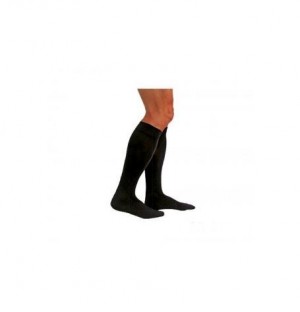 Нормальные компрессионные носки - Medilast Silver Edition Silver Thread (большой размер черный)