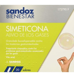 Sandoz Bienestar Simeticone Gas Relief (20 конвертов)