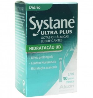 Systane Ultra Plus Moisturising Single Dispenser, смазывающие глазные капли, 30 одноразовых диспенсеров. - Alcon
