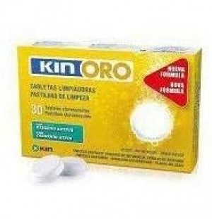 Чистящие таблетки Kin Oro - очистка зубных протезов (30 таблеток)