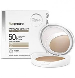 Be+ Skin Protect Compact Make-up Spf50+ (1 Pack 10 G Dark Skin)