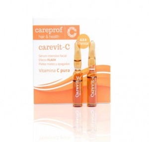 Carevit-C Pure Vitamin C Serum Intensive Facial Flash Ampoules, 4 x 2 мл. - Careprof