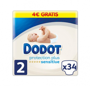 Dodot Protection Plus Sensitive Baby Nappy T2 4-8 Kg, 34 шт - Samforlab