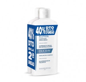 Duplo Elución Rebalancing Shampoo, 400 мл. + 400 мл. - Ducray