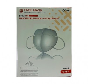 Самофильтрующаяся маска FFP3 NR (CE 1463) Складная маска для лица одного размера, 10 шт. - Лицевая маска