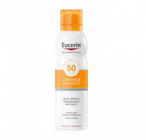 Sun Body Oil Control Dry Touch Прозрачный спрей SPF50, 200 мл - Eucerin