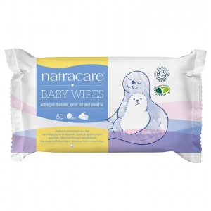 Natracare Eco Cotton Baby Wipes (50 салфеток)