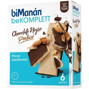 Bimanan Bekomplett Snack Wafer (6 шт. по 20 г со вкусом темного шоколада и пралине)