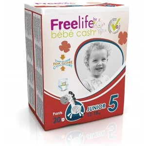 Трусики-подгузники для новорожденных Freelife Bebecash (+ 17 кг Junior 22 U)