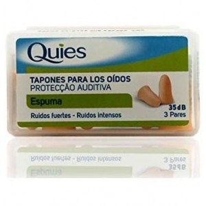 Резиновые затычки для ушей - Quies (6 шт. телесного цвета)
