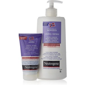 Набор для интенсивной эластичности: Neutrogena Visibly - Renew Body Lotion + Hand Cream Spf 15 (1 Bottle 400 Ml + 1 Bottle 75 Ml Pac
