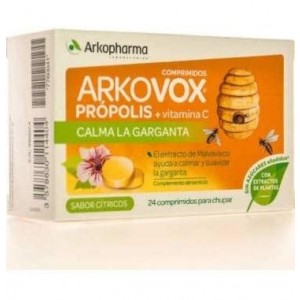Арковокс Прополис + Витамин С (24 жевательные таблетки со вкусом цитрусовых)