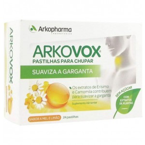 Арковокс (24 таблетки со вкусом меда и лимона без сахара)
