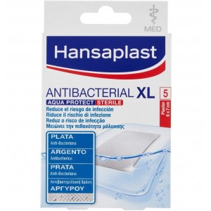 Hansaplast Med Aqua Protect With Gauze - стерильная перевязочная подушечка (5 шт. 7 см X 6 см)