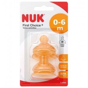 Антиколиковая латексная соска - Nuk First Choice (Milk T-1 M 2 U)