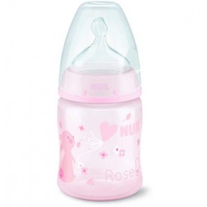 Бутылочка силиконовая пп - Nuk First Choice Milk (1M 150 Cc Rose)
