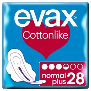 Прокладки для женской гигиены - Evax Cottonlike (Normal Plus Wings 28 шт.)