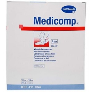 Стерильные нетканые компрессы Medicomp (50 шт. 20 см X 10 см)