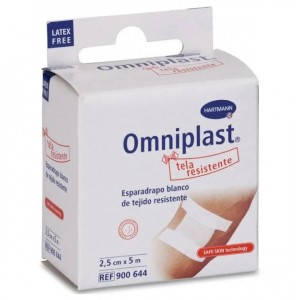 Гипоаллергенная лента - Omniplast Tough Fabric (1 Unit 5 M X 2,5 Cm White)