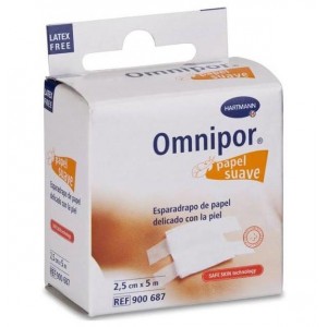 Гипоаллергенная лента - Omnipor Paper (1 шт. 5 M X 2,5 см)