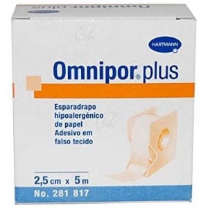 Гипоаллергенная лента - бумажная Omnipor (1 шт. с диспенсером 5 M X 2,5 см)