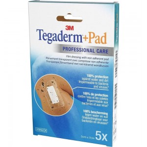 Стерильная повязка Tegaderm Pad 5 шт, 7,2 см X 5 см. - 3M