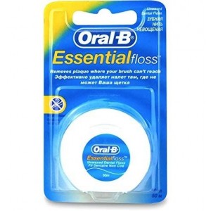 Oral-B Essential Floss Fluor - зубная нить с воском (мята 50 M)