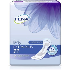 Впитывающие подушечки при легком недержании мочи - Tena Discreet Extra Plus (16 шт.)