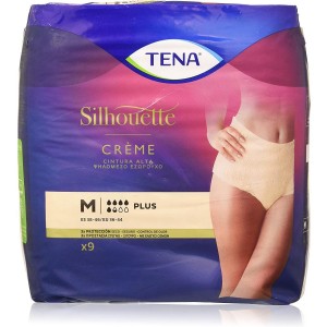 Анатомическая подушечка для дневного недержания мочи - Tena Silhouette High Waist Panty Cream (8 единиц среднего размера)