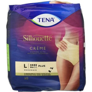 Впитывающая прокладка при недержании мочи - Tena Silhouette High Waist Panty Cream (8 шт. большого размера)