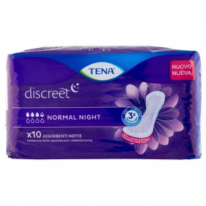 Впитывающая прокладка для ночного недержания мочи анатомическая - Tena Discreet Nighttime Normal (10 шт.)